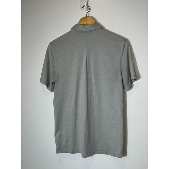 Lululemon Mens Gray Polo Shirt Size S small - Picture 4 of 8